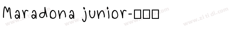 Maradona junior字体转换